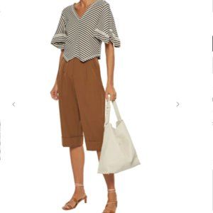 SEE BY CHLOÉ Cropped striped cotton top